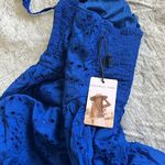 Eyelet embroidered dress Blue Photo 3