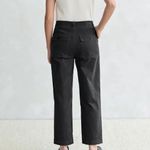 Jenni Kayne  Cotton Corduroy Ranger Straight Leg Trouser Pants Dark Gray Size 6 Photo 2