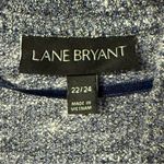 Lane Bryant  Cardigan Women Plus Women 22 Blue Shimmer Open Front Lightweight Photo 1
