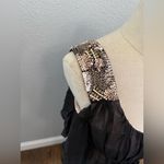 Aidan Mattox  Maxi Silk‎ Dress Embellished Shoulder Straps Size 4 EUC Photo 2