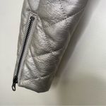 J. Society Quilted Silver Bomber Moto Jacket size S Photo 8