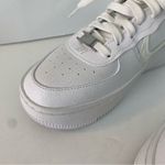 Nike NWOT  Triple White Air Force One Platform Sneakers Photo 7