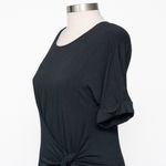 Nic+Zoe Knit Tie Dress Black Onyx Medium Photo 8