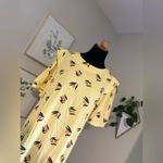 COMPANIA FANTASTICA ESTAMPADO NWT MEDIUM JUST PEACHY PINK AND ORANGE DRESS Pink Photo 2