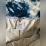 Splash  White & Blue Tiedye Bike Shorts Plus Size 1X Photo 4