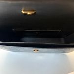 ANINE BING  Elly Shoulder Bag‎ Croc Embossed Black Leather Purse Photo 6