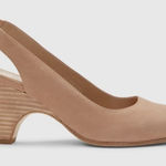 Eileen Fisher Slingback Heels Womens Size 7 Leather Quiet Luxury Minimalist Work Photo 0