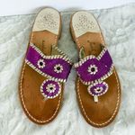 Jack Rogers Glitter Navajo Sandals Purple Size 9 Photo 0