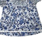 None Exclusive One Floral Womens Blouse Short Sleeve Size Medium Shirt Photo 2