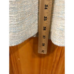 Paul Stuart Silk Chiffon & Tweed Dress Beige Cream Puff Sleeve Size S Photo 11