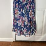 NWT LARA G by Lara Guidotti Garden Floral Airy Silk Blend Maxi Dress size M Blue Size M Photo 1