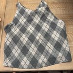 Beyond Yoga EUC  Refocus Crop Tank Grey Argyle Small Photo 0