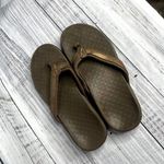 Vionic  Women's Tide II Toe Post Sandals Bronze Metallic 9 Photo 2