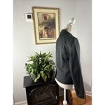 Ann Taylor  Women Jacket Gray 2 Pockets Lined Striped 6P Long Sleeve 2 Button Photo 4