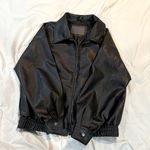 Oversized leather jacket size Large Photo 0