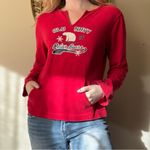Old Navy Red V-Neck Hooded Sweatshirt Photo 4