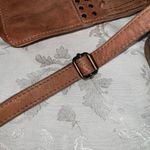 CIVICO 9 Cognac Brown Genuine Leather Cross Photo 4
