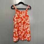 Anthropologie NEW By Red Floral Tiered Gauze Bubble-Hem Relaxed Mini Dress S Photo 2