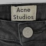Acne Studios Skin 5 Black Stretch Denim Skinny Jeans Size 25 Photo 3