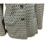 CAbi Kensington Proper Standout Medallion Blazer Jacket 3372 Mustard & Blue M Photo 2