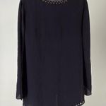 Tory Burch Chic Black Blouse with Beaded Detailing Photo 1