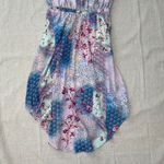 Under Skies  Blue & Pink Mixed Pattern Print Midi Dress - Medium Photo 3