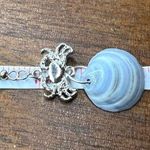 Handmade Dangle Earrings Genuine Handcrafted Seashell Crab Shades of Blue Gray Coastal Photo 9