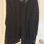 SheIn  Curve Black Knit Poncho V-Neck Pullover Cover Up‎ 2XL Photo 0