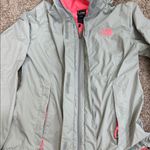 The North Face  Light Gray Jacket with Pink Highlights Photo 2
