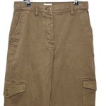 Aritzia Wilfred Free Modern Cargo Pants Size 6 Brown Utility Cotton Stretch Street Style Photo 2
