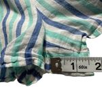 Vineyard Vines Sleeveless Coastal Teal Blue Stripes Linen Blend Romper size XS Photo 7