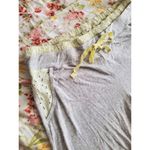 Intimissimi Pajama Pants Women Medium PJ Lounge Lace Drawstring Pocket Capri Gray Photo 1