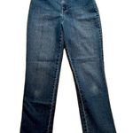 Gloria Vanderbilt dark blue slightly distressed blue jeans Size 8 Photo 0