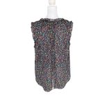 Diane Von Furstenberg  - Rebekah Splatter-Print Silk Tank Blouse Sz 8 Photo 3