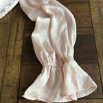 Paige Resa Satin Pale Pink Blouse Size L MSRP 179.00 Photo 1