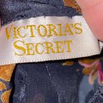 Victoria's Secret VS Vintage V Neck Blue Floral Strappy Back Slip Dress Photo 3