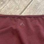 Alphalete  Women's Burgundy V-Neck Crop Top Photo 2