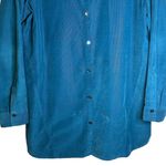 J. Jill Blue Corduroy Button Front Shirt Jacket Shacket Size Medium WTP040841 Photo 2