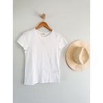 Madewell  | NWT Essential Slim Tee in Lightweight Cotton in White | Sz S Photo 2