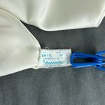 Vassarette Vintage  Satin Half Slip Size Small TT Ivory Off White Walking Slit Photo 4