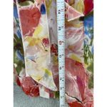 Vertigo Paris  Women's Blouse Button Front Floral Short Sleeve Size XS Bow Tie Photo 5