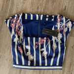 BCBGMAXAZRIA NWT  Embellished Crop Top Floral Photo 0