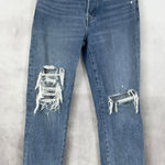 Abercrombie & Fitch Abercrombie Fitch Womens‎ Jeans 25 Distressed Boyfriend Mid Rise Raw Hem Edgy Photo 0