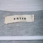 Entro  Gray Short Sleeve Round Neck Casual Mini Dress women's size medium Photo 2