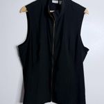 Chico's Chico’s Weekend Black Full Zip Vest w/ Pockets Size X-Large Chico’s Size 3 Photo 0