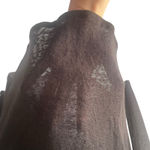 Element Women's Size‎ Medium Black Crochet Semi Sheer Long Sleeve Shirt Photo 4