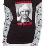 National Lampoons Christmas vacation Graphic Long Sleeve Black Photo 0