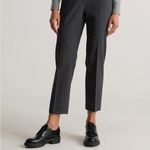 Quince Italian Wool Slim Ankle Length Trousers Dark Gray size 12 NWT Photo 4