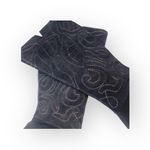 Chico's new Chico’s 𖦹 Italia Tall Bronze Embroidered Heeled Boots 𖦹 Black Suede 𖦹 6M Photo 4