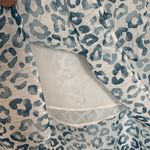 Cato Women's Abstract Print High Low Blue Mini Flowy Dress Size M Photo 4